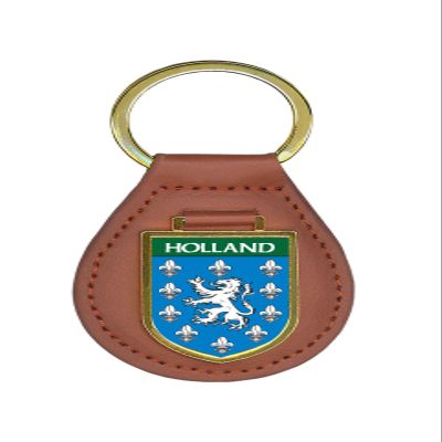 Historic Families Holland Family Shield Crest Coat of Arms Key Ring