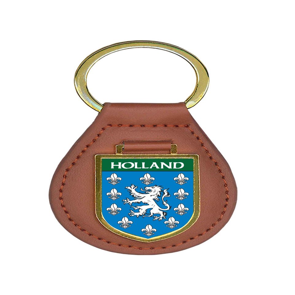 Historic Families Holland Family Shield Crest Coat of Arms Key Ring