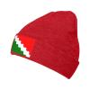 Flag of San Sebastin, Puerto Rico Beanie Hat Acrylic Knit Warm Winter Hats for Women Men Skull Cap Red