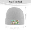 Colorful Ice Cream Seamless Pattern Beanie Hat Acrylic Knit Warm Winter Hats for Women Men Skull Cap view 4