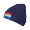 ZKLCRYTR Flag of Luxembourg Beanie Hat Acrylic Knit Warm Winter Hats for Women Men Skull Cap Navy Blue view 1