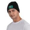 ZKLCRYTR Crocodile Eating Meat Beanie Hat Acrylic Knit Warm Winter Hats for Women Men Skull Cap Black view 2