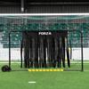 FORZA Mini GK Ball Deflector | Premium Goalkeeper Training Equipment  Customizable Options for Versatile Practice, Includes Carry Bag (with Wheels, Slight Screen + Ramp + Tassels) view 1