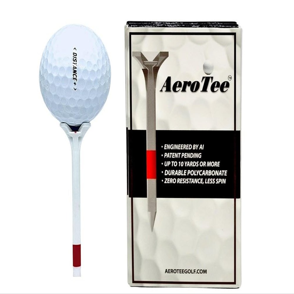 Reuseable & Unbreakable Plastic Golf Tee  Reduced Friction. Perfect Strike  USGA Approved & Patented in USA (White/Pack of 5, 2 3/4")