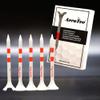 Reuseable & Unbreakable Plastic Golf Tee  Reduced Friction. Perfect Strike  USGA Approved & Patented in USA (White/Pack of 5, 2 3/4") view 3