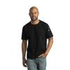 Red Kap Men's Short Sleeve Midweight Performance Tee, Black, Large view 1