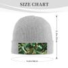 Abstract Camouflage Printd Knitted Hat Warm Winter Hats High Elasticity Personalized Knitted Hat Gray view 2