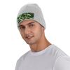 Abstract Camouflage Printd Knitted Hat Warm Winter Hats High Elasticity Personalized Knitted Hat Gray view 4