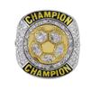 CHXIXUE Soccer Championship Ring Soccer Finalist Ring Sport Ball Award Gift for Tournament Champions or Finalist Winner (12 Pack rings, size 8) view 2