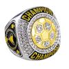 CHXIXUE Soccer Championship Ring Soccer Finalist Ring Sport Ball Award Gift for Tournament Champions or Finalist Winner (12 Pack rings, size 8) view 4