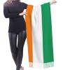 Flag of Cote d'Ivoire print Cashmere imitation tassel shawl Warm tassel scarf poncho shawl clothing accessory view 2