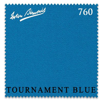 Simonis 760 Billiard Pool Table Cloth - Pre-Cut Rails - Authorized Dealer (Tournament Blue, 8 ft)