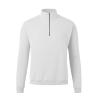RTRDE Polo Sweatshirts Men Quarter Zip Casual Long Sleeve Solid Color Stand Collar Fashion Golf Pullover Sweatshirts Man for Men Y2K Sweaters Winter Clothes (XL, White) view 3