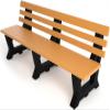 Frog Furnishings Brooklyn Tennis Court Bench, 4-Foot (Cedar) view 1