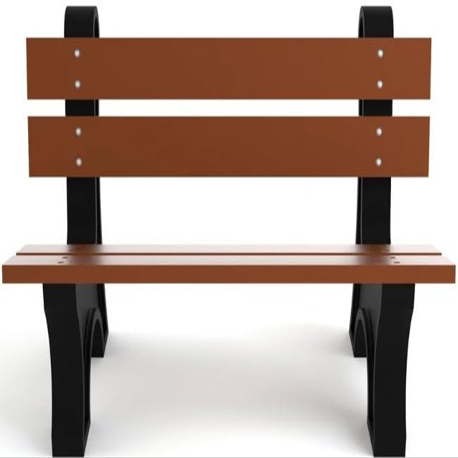 Frog Furnishings Colonial Tennis Court Bench, 4-Foot (Brown)
