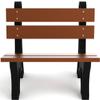 Frog Furnishings Colonial Tennis Court Bench, 4-Foot (Brown) view 1