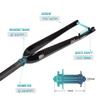 BSFHQS Gravel Bike Front Forks 700C Road Bikes Rigid Fork 1-1/8" Straight Tube Full Carbon Fiber Hard Fork City Bikes Fork 9 * 100mm Quick Release C/Disc Brake view 4