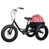 cadciehe 20 Inch Fat Tire Adult Tricycle, 7-Speed 3-Wheel Bike with Rear Cargo Basket Snow Tires Tricycle, Adjustable Handlebars, Dual Disc Brakes for Adults and Seniors Ideal for All Terrains 20 Inch view 1