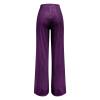 GOKKILRW Sequin Pant for Women Sparkly Glitter High Waist Wide Leg Slacks 70s Disco Party Night Club Trouser Shinny Buttoms Purple view 4