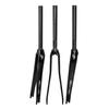 BSFHQS Fixed Gear Bike Front Forks 1-1/8" Straight Tube 700C Road Bikes Rigid Fork Full Carbon Fiber C Brake Forks 9 * 100mm Quick Release view 1
