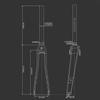 BSFHQS Fixed Gear Bike Front Forks 1-1/8" Straight Tube 700C Road Bikes Rigid Fork Full Carbon Fiber C Brake Forks 9 * 100mm Quick Release view 2