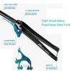 BSFHQS Fixed Gear Bike Front Forks 1-1/8" Straight Tube 700C Road Bikes Rigid Fork Full Carbon Fiber C Brake Forks 9 * 100mm Quick Release view 3