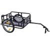 Bike Cargo Trailer, 110LBS Load Capacity Foldable Bicycle Trailer Cargo with Universal Hitch, Bicycle Wagon Trailer with 16" Wheels & Reflectors for Shopping Traveling and Carrying Stuff view 1