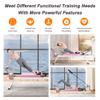 Pilates Reformer Machine, Foldable Pilates Reformer Machine Equipment for Home and Gym, with Dual Resistance, Springs and 5 Cords, Up to 330 lbs (Pink) view 3
