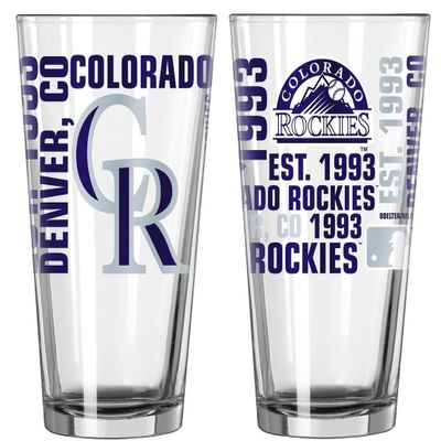 Boelter Brands MLB Spirit 16oz Pint Glass (Colorado Rockies)