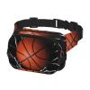 Basketball Square Double Layer Waist Bag Belt - Unisex Everywhere Fanny Pack Purse with Adjustable Strap, Running, Travel view 2