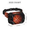 Basketball Square Double Layer Waist Bag Belt - Unisex Everywhere Fanny Pack Purse with Adjustable Strap, Running, Travel view 4