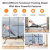 Pilates Reformer Machine, Foldable Pilates Reformer Machine Equipment for Home and Gym, with Dual Resistance, Springs and 5 Cords, Up to 330 lbs (Black) view 3