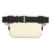 Cream Square Double Layer Waist Bag Belt - Unisex Everywhere Fanny Pack Purse with Adjustable Strap, Running, Travel view 3