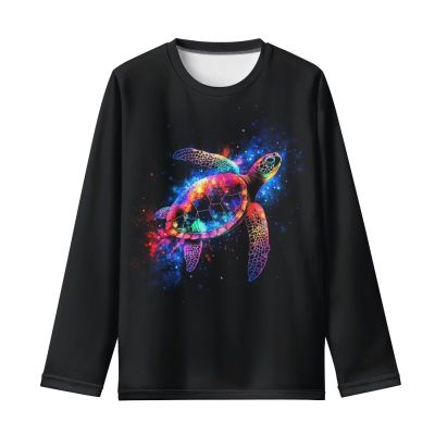 OZELANSAY Animal Print Outfits Sea Turtle Graphic Kids Long Sleeve Black Tshirts School Comfy Athletic Shirts Clothes for Kids 13-14 Years Old Teens Thin Winter Casual Crewneck Tops