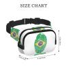 brazil Square Double Layer Waist Bag Belt - Unisex Everywhere Fanny Pack Purse with Adjustable Strap, Running, Travel view 4