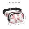Cherry Blossom Square Double Layer Waist Bag Belt - Unisex Everywhere Fanny Pack Purse with Adjustable Strap, Running, Travel view 4