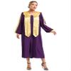 Aislor Women's Cassock Robe Church Robe Choir Christian Priest Long Robes Halloween Cosplay Costume Purple Large view 1