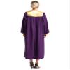 Aislor Women's Cassock Robe Church Robe Choir Christian Priest Long Robes Halloween Cosplay Costume Purple Large view 2