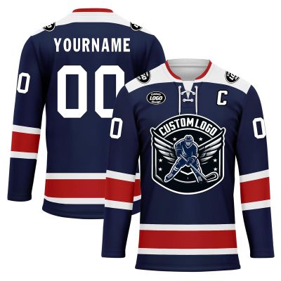 Onegam Custom Ice Hockey Jersey for Men Women Youth, Personalized Team Name Number Logo Practice Training Team Uniform