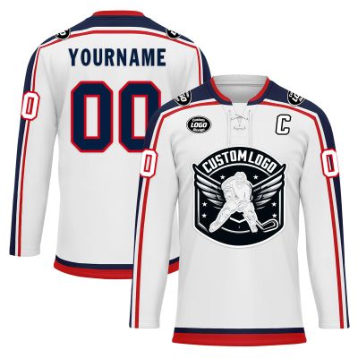 Onegam Custom Ice Hockey Jersey for Men Women Youth, Personalized Team Name Number Logo Practice Training Team Uniform
