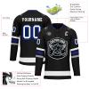 Onegam Custom Ice & Field Hockey Jersey for Men Women Youth, Personalized Practice Training Team Uniform Sports Outfit Black Gray view 3