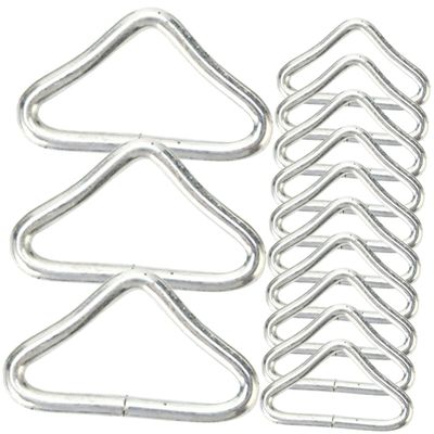 OHPHCALL 30pcs Trampoline Parts Triangle Buckles Rings Replaceable Trampoline Accessories for Bcan