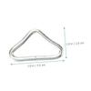 OHPHCALL 30pcs Trampoline Parts Triangle Buckles Rings Replaceable Trampoline Accessories for Bcan view 2