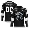 Onegam Custom Ice Hockey Jersey for Men Women Youth, Personalized Team Name Number Logo Practice Training Team Uniform Black White Gray view 1