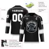 Onegam Custom Ice Hockey Jersey for Men Women Youth, Personalized Team Name Number Logo Practice Training Team Uniform Black White Gray view 3