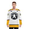 Onegam Custom Ice & Field Hockey Jersey for Men Women Youth, Personalized Practice Training Team Uniform Sports Outfit White Yellow view 2