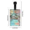 Cartoon World map Luggage Travel tag, Luggage tag, Sports Bag, Briefcase, Golf Bag Privacy tag, Children's School Bag, Bag, view 4