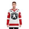 Onegam Custom Ice & Field Hockey Jersey for Men Women Youth, Personalized Practice Training Team Uniform Sports Outfit White Red view 2