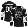 Onegam Custom Ice & Field Hockey Jersey for Men Women Youth, Personalized Practice Training Team Uniform Sports Outfit Black White view 1