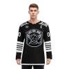 Onegam Custom Ice & Field Hockey Jersey for Men Women Youth, Personalized Practice Training Team Uniform Sports Outfit Black White view 2